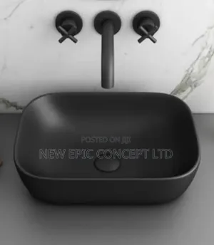 Black Counter Top Wash Hand Basin
