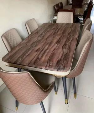 Marble Table With 6 Chair