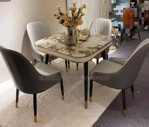 Marble Table With 4 Chairs