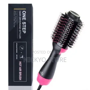 Hair Dryer Brush 2 In 1 Electric Hair Straightener Curler