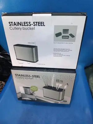 Stainless Steel Cutlery Bucket