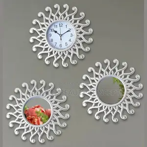 3 in 1 Wall Décor Clock / Mirror