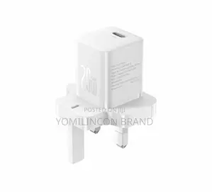 Baseus Gan5 Fast Charger Mini 1C 20W UK Moon White