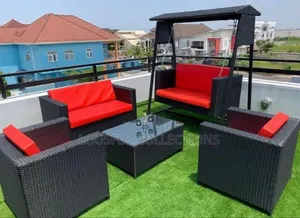 Complete Outdoor Ranta Seating With Swinging Tent