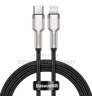 Baseus Cafule Metal Cable Usb-C to Lightning Pd20w Black