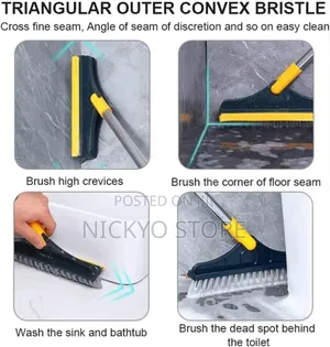 2 in 1 Floor Scrub Brush
