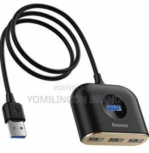 Baseus Square Round 4 in 1 USB HUB Adapter
