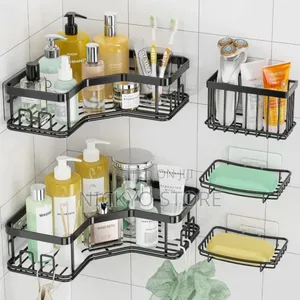 5-Pack Shower Organizer With Soap Holder, Corner Shower