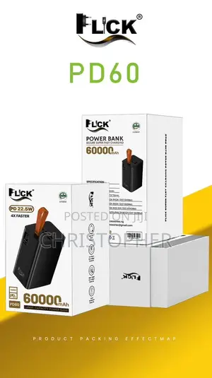 60000-Mah High-Capacity】Extra Large Battery Capacity,4 USB