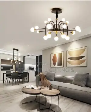 Modern Luxury Homes Living Room Chandelier