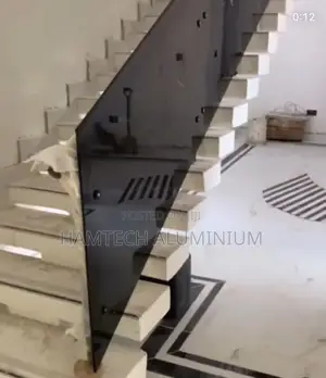 10mm Thick Grey Tinted Tempered Glass Handrail