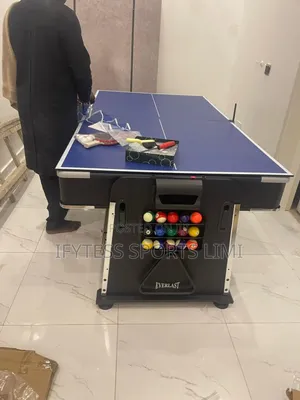 7ft 4in1 Snooker, Table Tennis Board,Air Hockey And Dinning