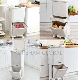 32L Pedal/Lid Luxury Waste Bin With Draw Very Big