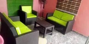 Seven Seater Rattan Set With Table