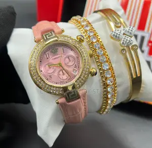 Top Quality Luxury Female Set Wristwatch
