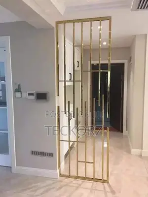 Gold Plated Stainless Steel Living Room Kitchen Partition