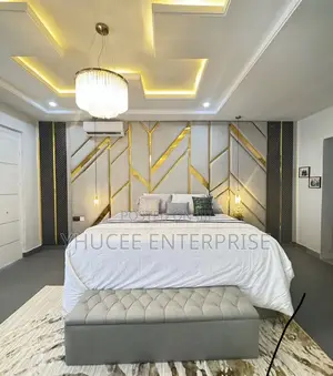 Cozy Bedframe With Two Bed Sides and Ottoman