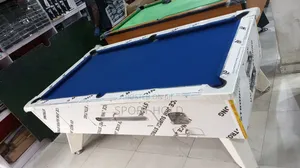 7ft White Gloss Marble and Coin Operated Pool