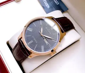 Citizen Authentic Quality Luxury Genuine Leather Wristwatch