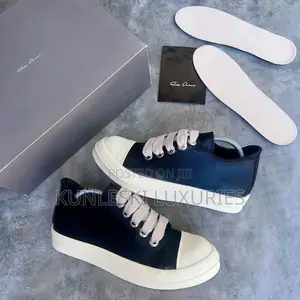 Original Rick Owen Ramones Jumbo Lace DRKSDHW Sneakers