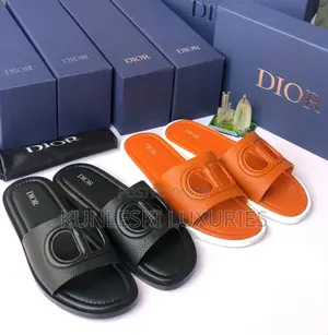 Original Christian Dior Leather Slippers