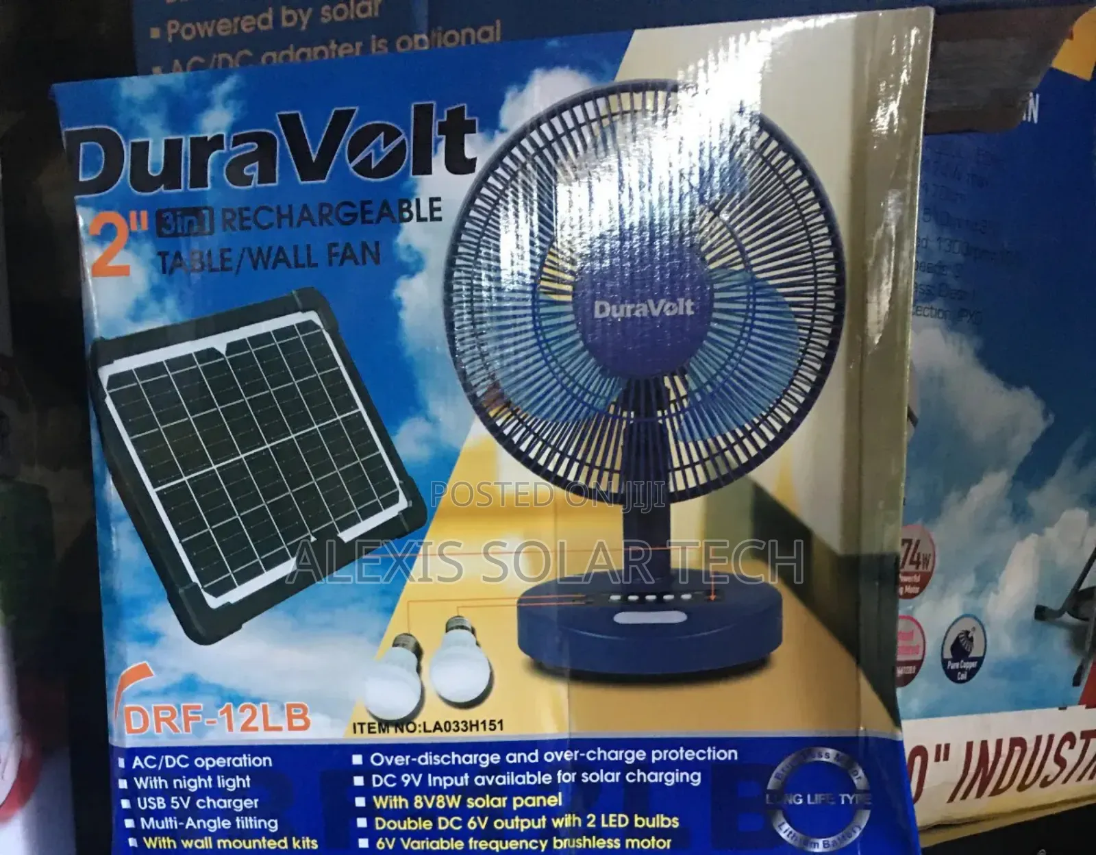 Solar Table Fan
