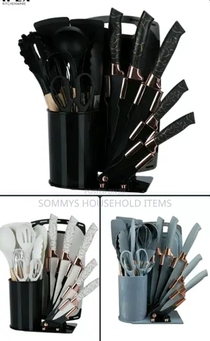 High Quality Silicone Cooking Spoons and Knife Set .