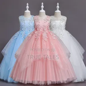 Sequins Glitters Girls Cinderella Ballgown Dress Age 2to11
