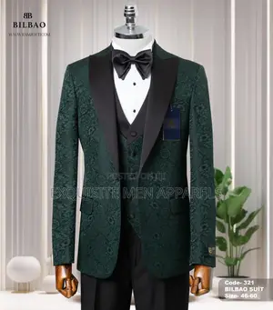 Italian Flower Designer Tuxedo Men’S Suit