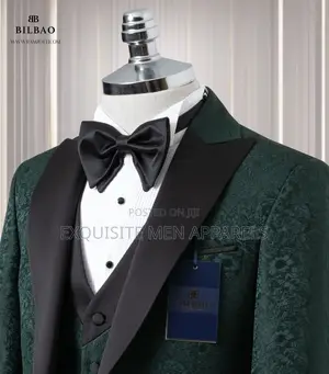 Italian Flower Designer Tuxedo Men’S Suit