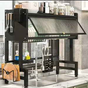 Kitchen Drain Shelf Steel Over the Sink Dish Drying Rack