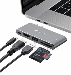 Canyon DS-5 5-in-1 Thunderbolt 3 USB Hub, Space Grey