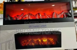 Lantern Decorative LED Fireplace 97*12*27.8cm
