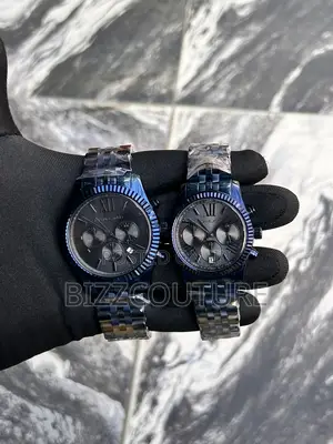 Original Michael Kors Chronograph Black Chain Watch in Store