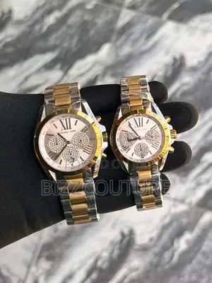 Original Michael Kors Chronograph Silver Mix Gold Watch