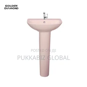 Golden Diamond Milano Pink Set- With Hand Basin Cover
