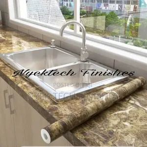 Glossy Marble Wallpaper Stickers for Home Decors.