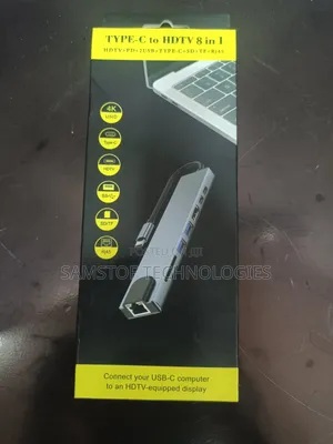 Type C to HDTV 8 in 1 Power Adapter