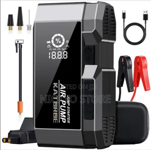 Portable Car Batteries Jump Starter and Air Inflator Pump.