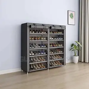 Double Sided Shoe Rack With Front Cover