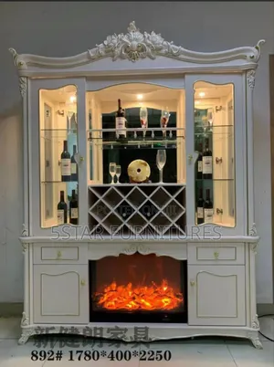Wine Bar With Fireplace