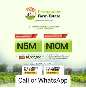 Very Fetile Farm Estate Land