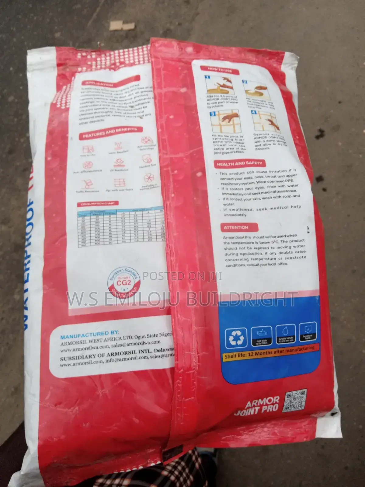 Armor Joint Pro Tile Grout Cement