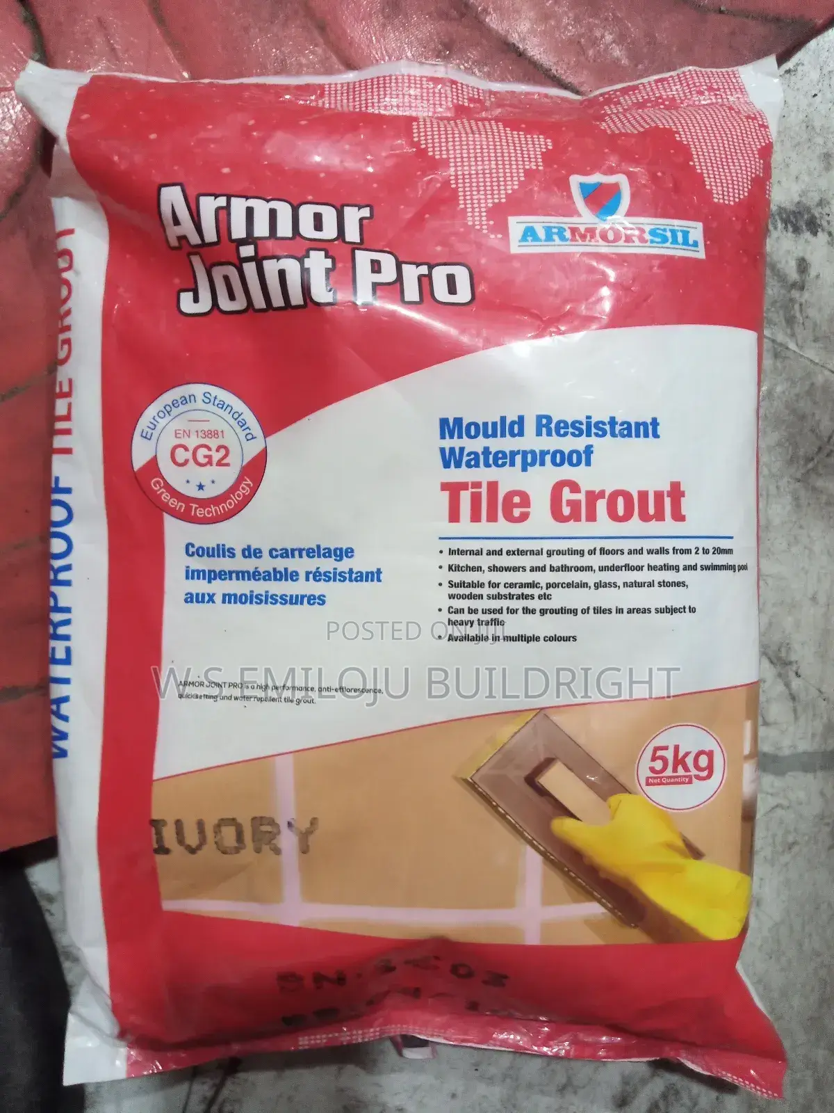 Armor Joint Pro Tile Grout Cement