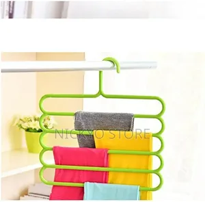 Plastic 5 Layers Pants Trousers Hangers