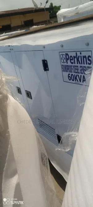 60kva Perkins Soundproof Diesel Generator 100% Copper Coil