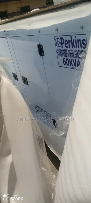 60kva Perkins Soundproof Diesel Generator 100% Copper Coil