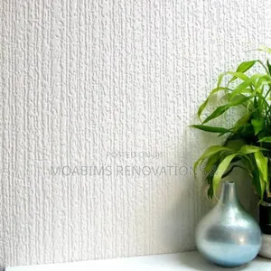 Modern Quality Italian Paintable White Wallpaper 5.3sqm