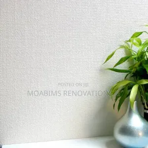 Modern Quality German Paintable White Wallpaper 5.3sqm,