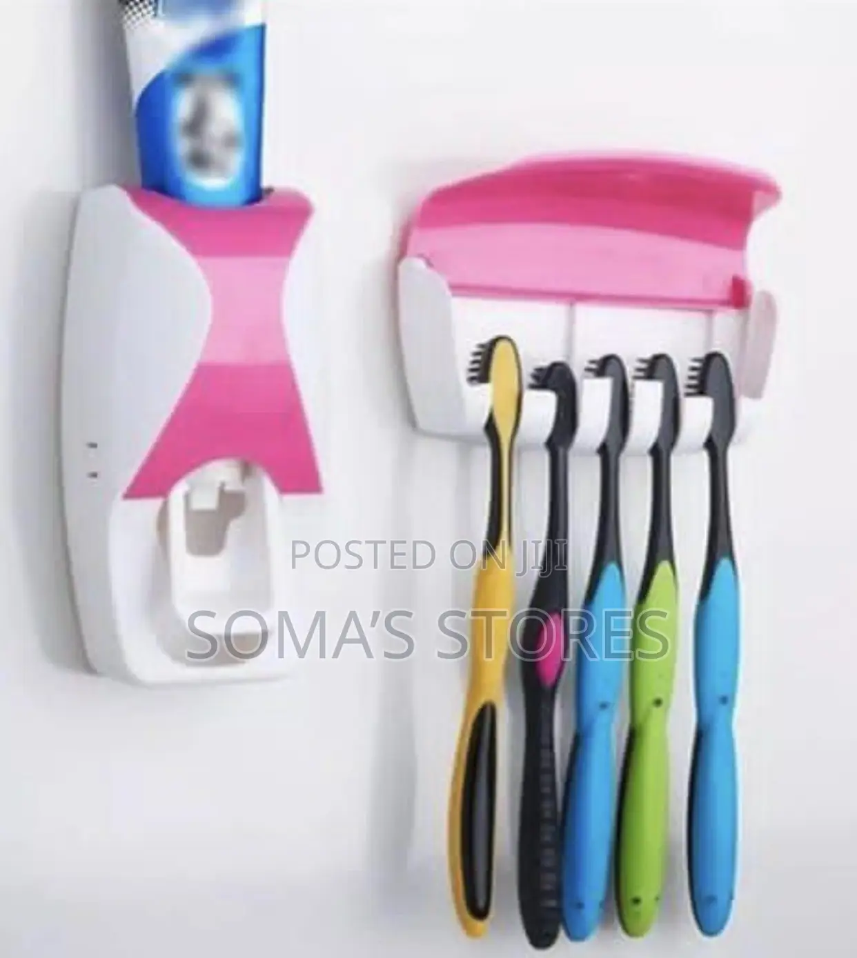 Toothpaste Dispenser With Brush Holder